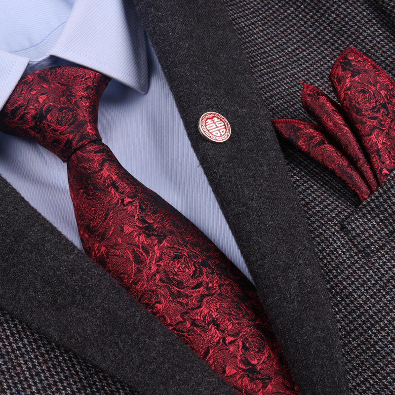 桑蚕丝真丝领带男士正装商务结婚