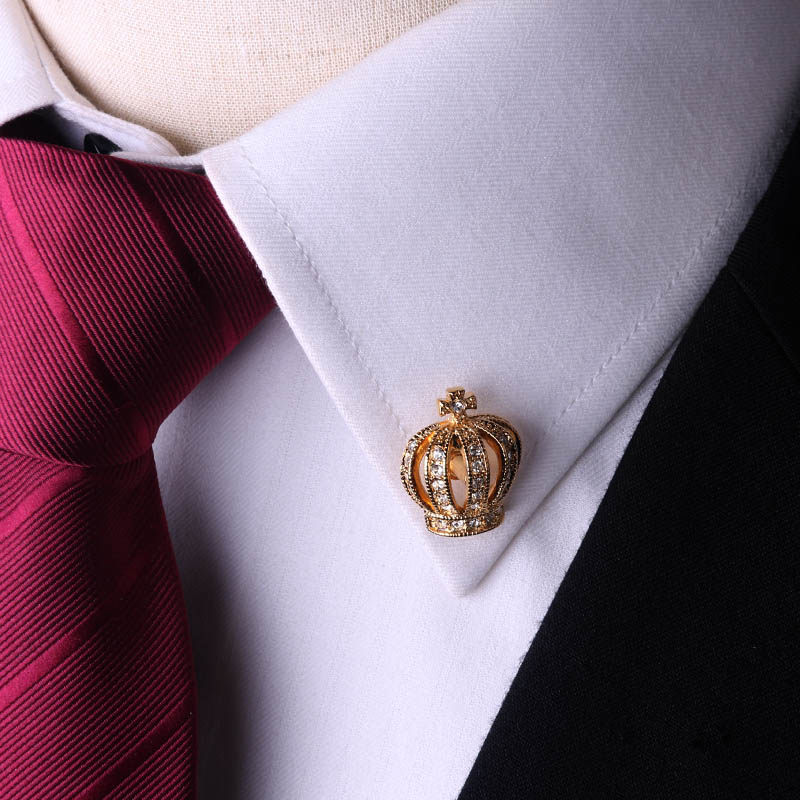 胸针男士正装西服领胸花衬衫领口徽章纪念生日礼物别针男女通用