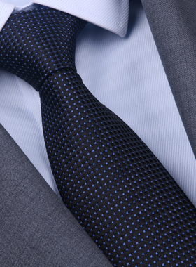 真丝领带高端西装商务手打条纹新郎红色桑蚕丝领带真丝LS01领带