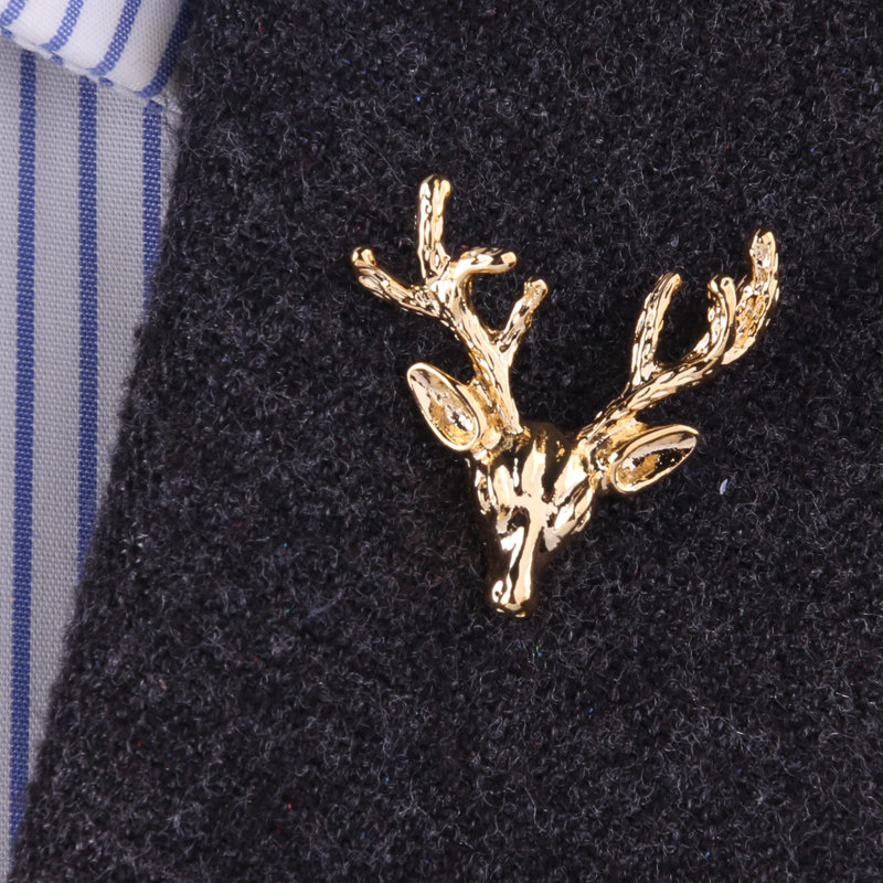 高端西装驳头链西服插花男礼服胸针胸花衣领结婚饰品衬衣领扣女