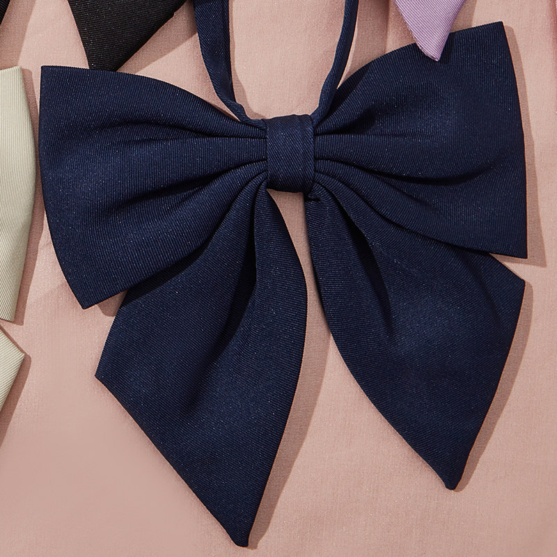 jk制服纯色羽根领结女学院风学生校服衬衫水手服斜角蝴蝶结赤羽根