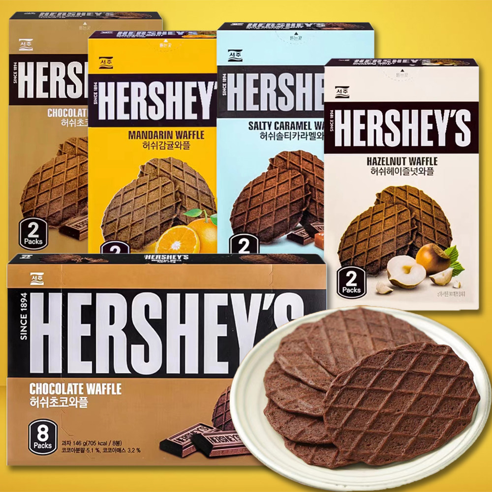 好时HERSHEY'S浓厚巧克力华夫松饼薄脆饼干松脆瓦夫韩国进口零食