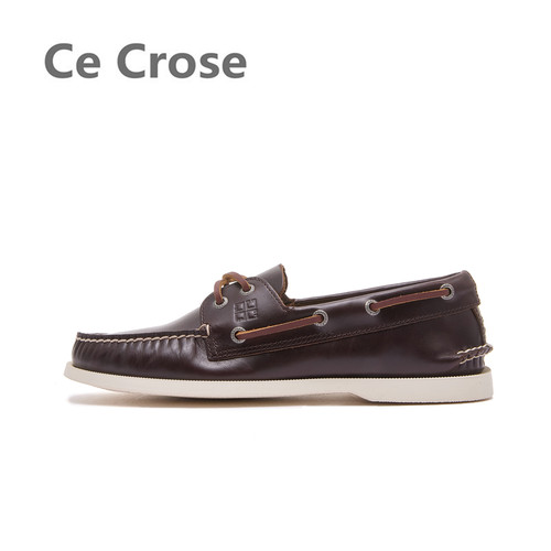 Ce Crose斯科乐手工缝制头层牛皮经典英伦商务驾车休闲乐福帆船鞋