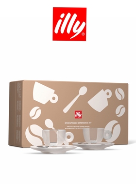 限定款意利illy咖啡杯iperespresso体验套装浓缩杯礼盒2杯2咖啡勺