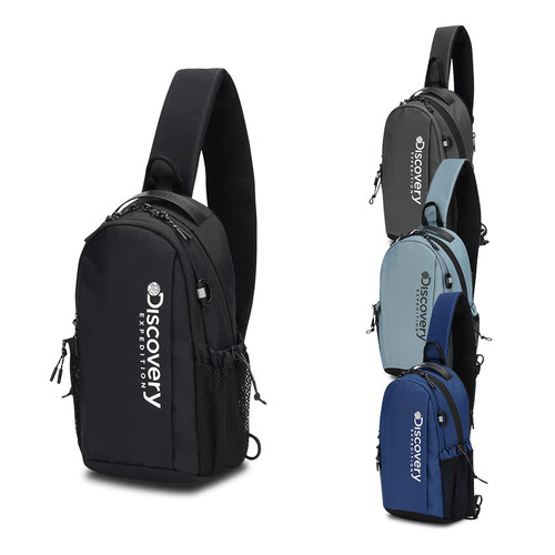 DISCOVERY韩国代购26春男女户外徒步登山运动休闲单肩斜跨胸包