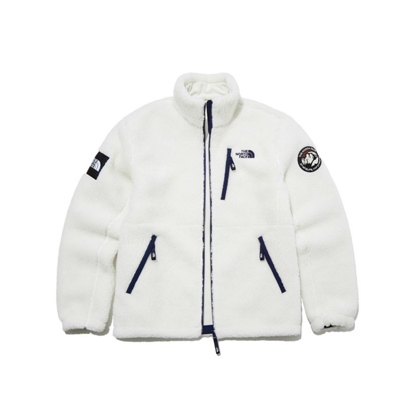 现货the northface北面白标韩国直邮男女情侣拼色立领摇粒绒外套