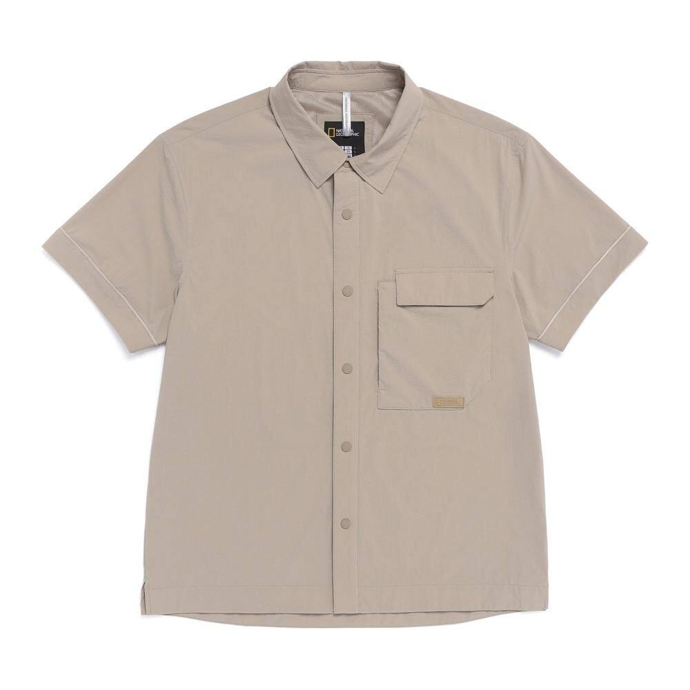 韩国代购26春夏国家地理男士速干短袖衬衣清爽不粘肤外袋N262MSH3