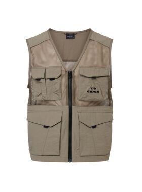 韩国代购2026春夏EIDER男士多功能马甲透气网眼户外多口袋DMM2660