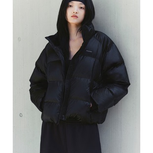 韩国代购26冬DISCOVERY女士日常休闲时尚保暖立领宽松短款羽绒服