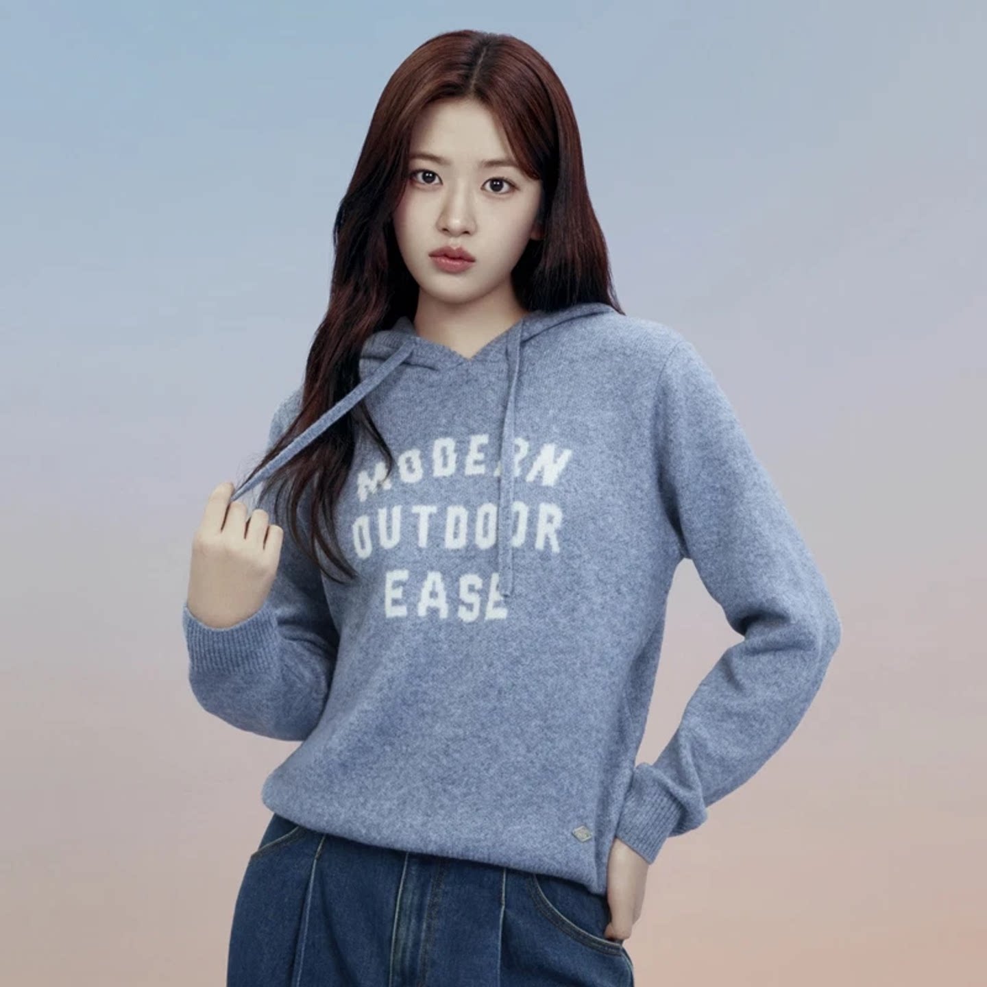 NEPA26秋女保暖羊毛混纺卫衣