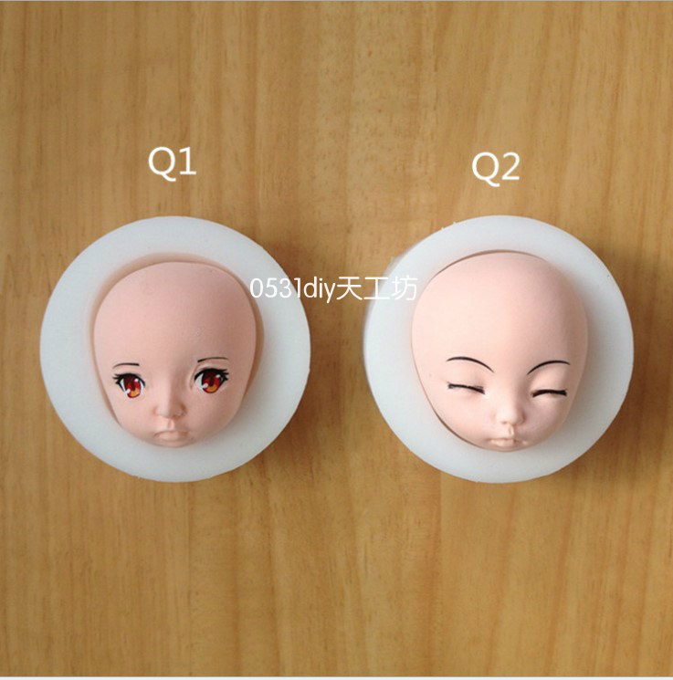 万用硅胶脸模q版脸模人脸制作图片