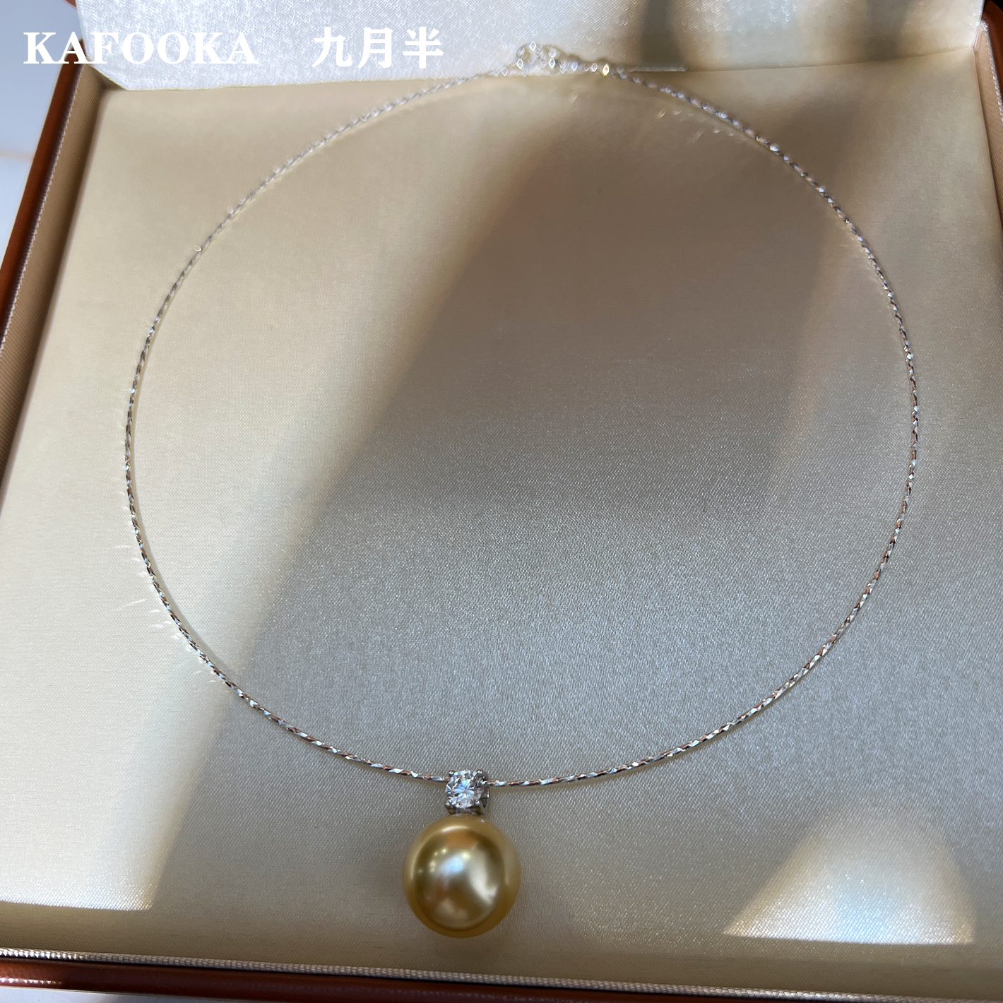 S925银吊坠16mm金珠大点位项圈