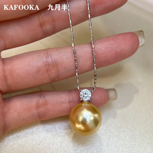 【16mm】戴妃施家大点位珍珠项链高级感毛衣链S925银吊坠锁骨链女