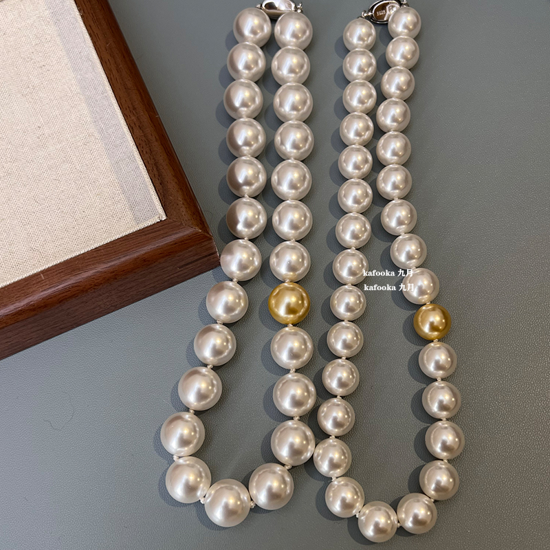 纯银锁骨毛衣链女经典澳白