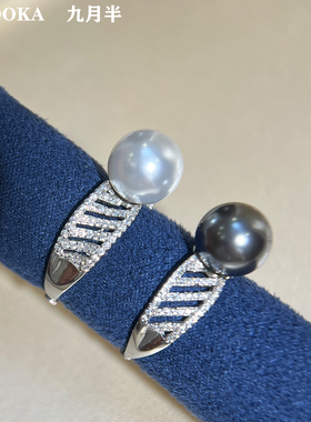 S925纯银精工冷光澳白戒指