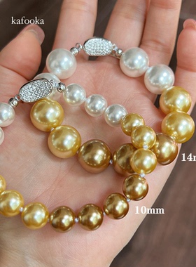 女简约奢华渐变色珍珠手链