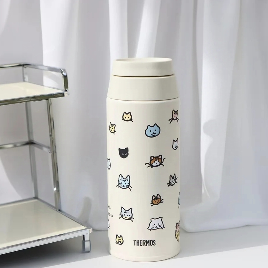 韩国膳魔师联名zeroperzero新款猫咪杯手提 保温杯马克杯thermos
