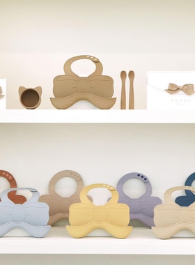 Rocou 韩国高端食品级硅胶婴幼儿围兜宝宝辅食饭兜围嘴防脏神器