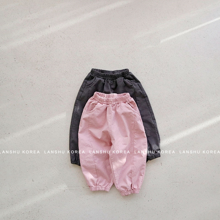 现货【Snler】懒鼠韩国童装26春款男童女童日系感复古收口休闲裤