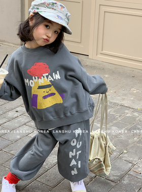 现货【Navi】懒鼠韩国童装26春款中大童彩色印花收口舒适度休闲裤