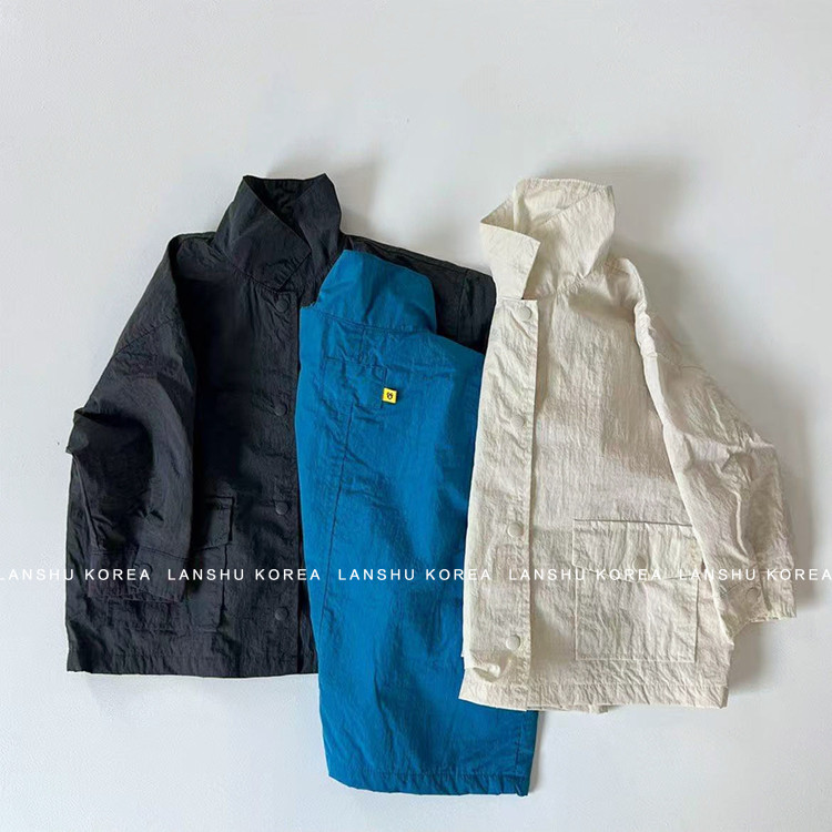 现货【Gou】懒鼠韩国童装26春款中大童工装风大口袋酷帅休闲外套