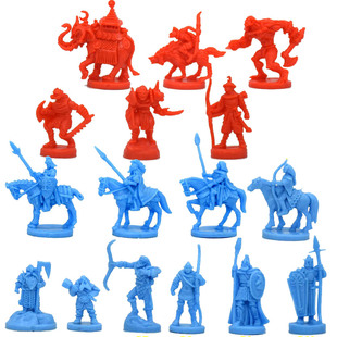 桌游模型 战棋跑团 1/72兵人 魔戒圣战 中土战争 兽人精灵