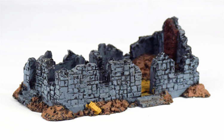 二战沙盘兵人成品场景模型 1:72沙包掩体战壕废墟建筑物-封面