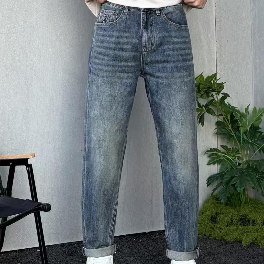 春季新款弹力修身小脚裤男牛仔裤