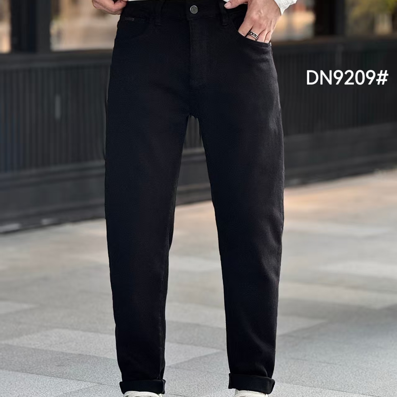 动力牛秋季高端纯商务牛仔裤