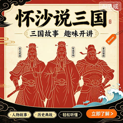怀沙说三国演义音频MP3有声 第一季完结第二季第三季包更新