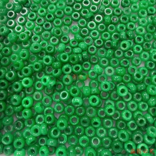 翡翠色满绿祖母绿干青铁龙生大孔隔片 散珠算盘珠 diy配件玉石