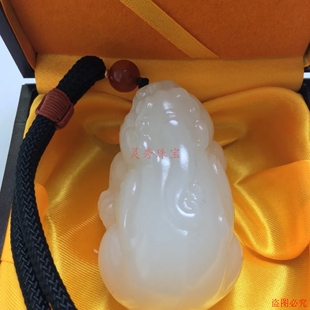 羊脂白色白玉招财貔貅手把件把玩摆件高档貔貅玉石把件摆件