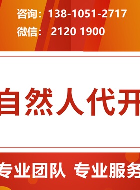 自然人代开个独公司企业注册核定所得税园区招商返税个人完税证明