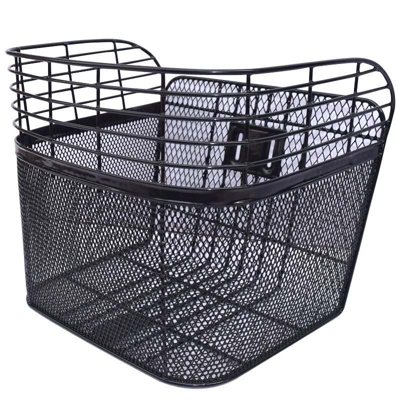 加大号金属铁网女士灰色车筐