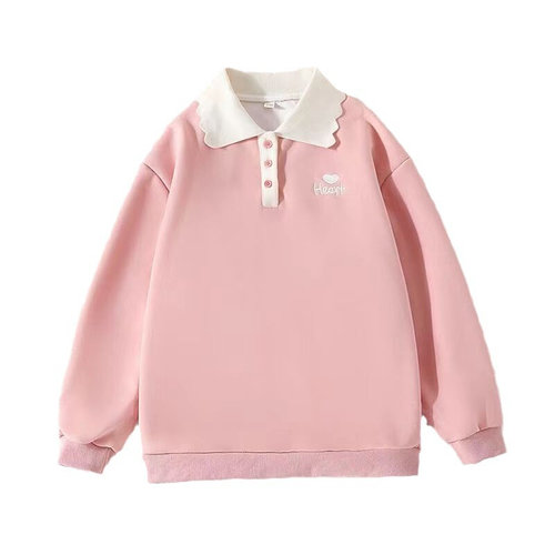 女童春秋款卫衣2024新款洋气初中高中生秋季学生衣服薄款上衣秋装