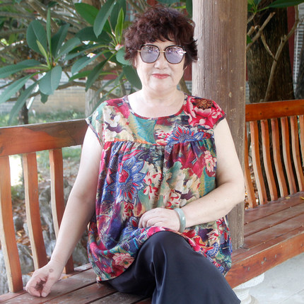 清仓中老年夏季新款印花棉麻背心宽松外穿特大码超胖妈妈无袖上衣