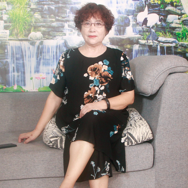 夏季桑蚕丝加肥奶奶阔脚裤两件套