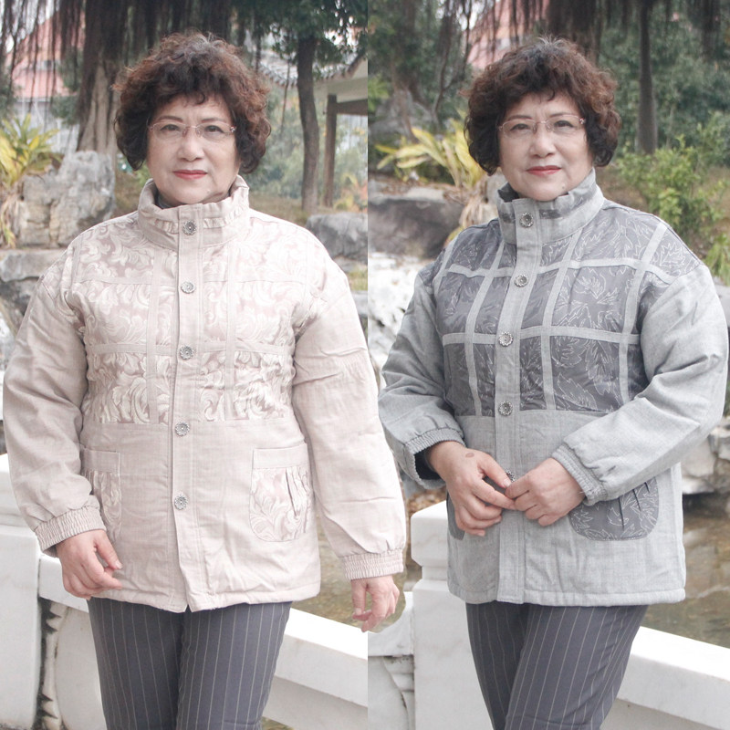 亏本清仓冬季棉服时尚奶奶妈妈装