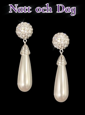 【人鱼公主系列】Natt och Dag水滴形珍珠耳环轻奢宫廷耳饰