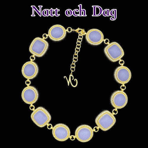 【帝王紫系列】Natt och Dag明星同款宫廷复古紫色项链女