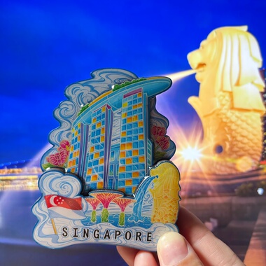 新加坡文创冰箱贴Singapore fridge magnet鱼尾狮旅游纪念伴手礼
