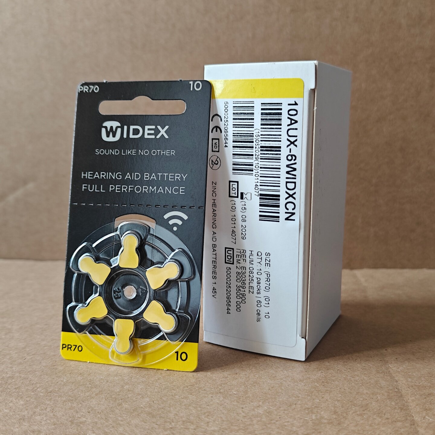 丹麦WIDEX唯听助听器电池10原装进口PR70电子峰力瑞声达耳机电池