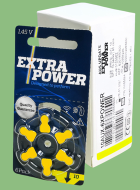 助听器电池a10号英国进口EXTRAPOWER雷特威P10MF助听耳机纽扣电池