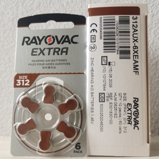 RayovacExtra Size 312Hearing aid Batteries Zinc-AirPack of60