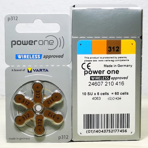 powerone电池p312助听器专用