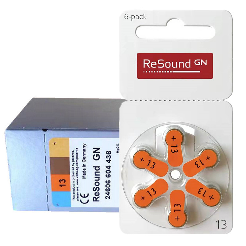 瑞声达锌空助听器电池A13德国原装进口ReSound纽扣电子PR48 1.45V 3C数码配件 纽扣电池 原图主图