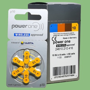电池p10德国进口powerone助听器电子PR701.45V峰力瑞声达纽扣电池