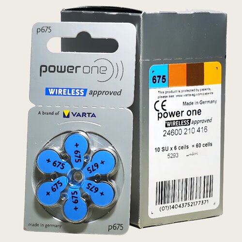 powerone电池p675助听器耳蜗专用