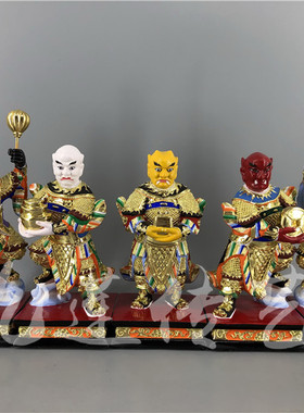 五鬼古典香樟木漆线雕木雕