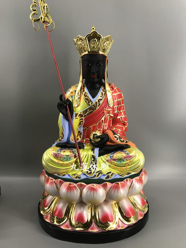 地藏王娑婆三圣菩萨香樟木古典